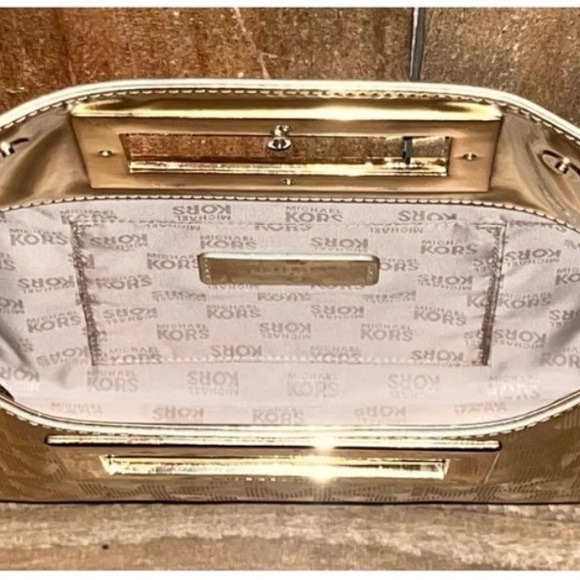 Michael Kors Metallic Gold Clutch - Picture 2 of 8